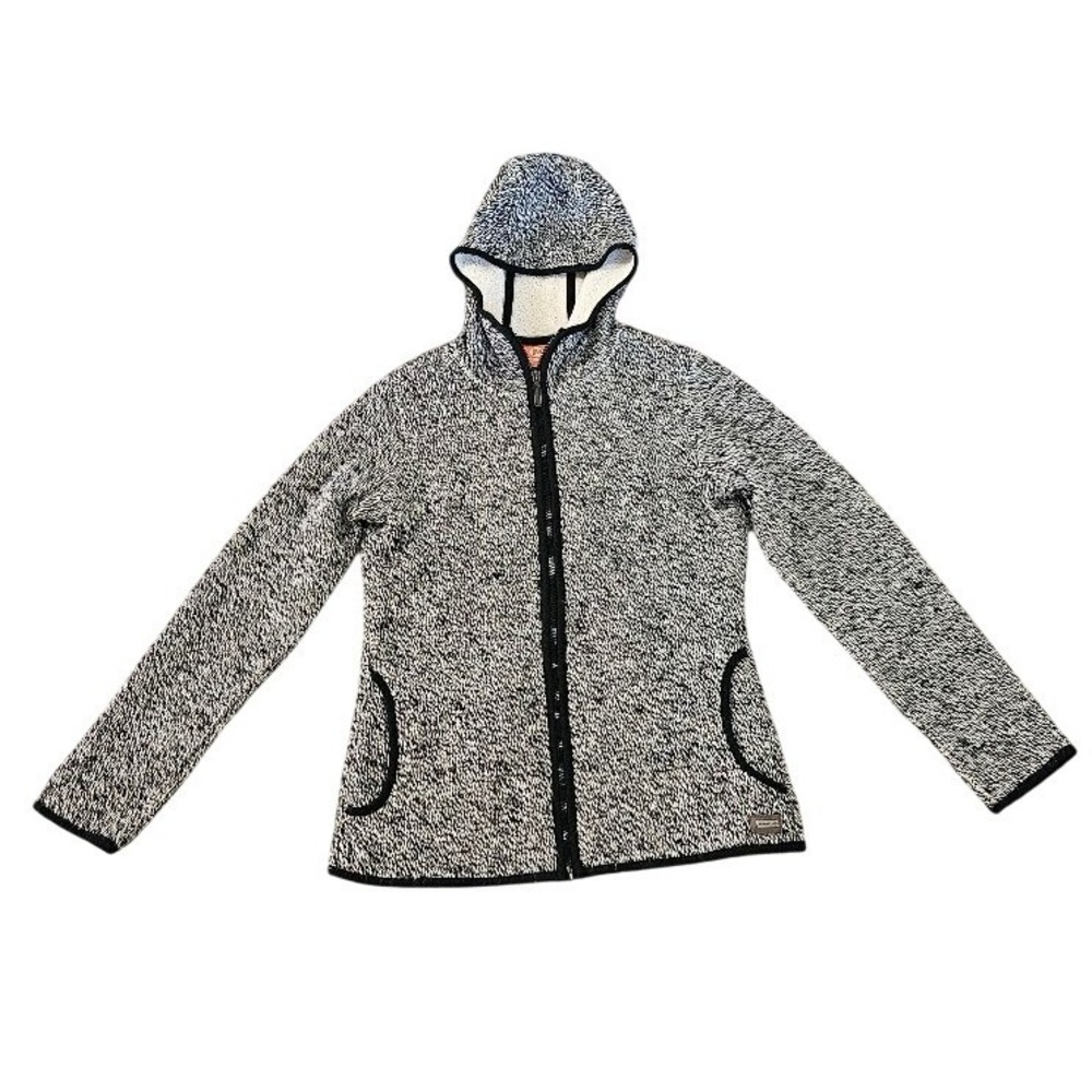 Merrell Select Regulate Women Small Marled Knit Sherpa Lined Full Zip Hoodie